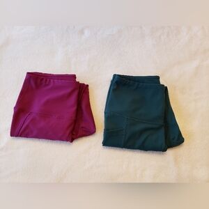 Bundle of 2 - 90 Degree by Reflex Crop Leggings with Pockets Size S